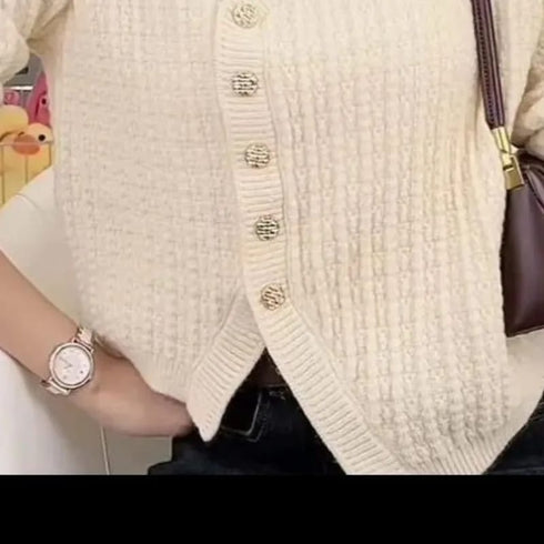 Winter Knitted V-neck Cardigan